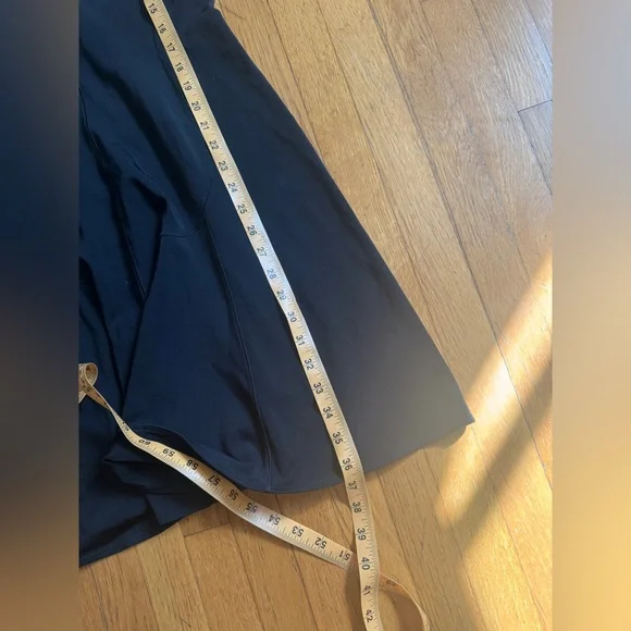 90s Vintage Alaia Black Long Sleeved Bodycon Dress Sz L - Picture 11 of 11